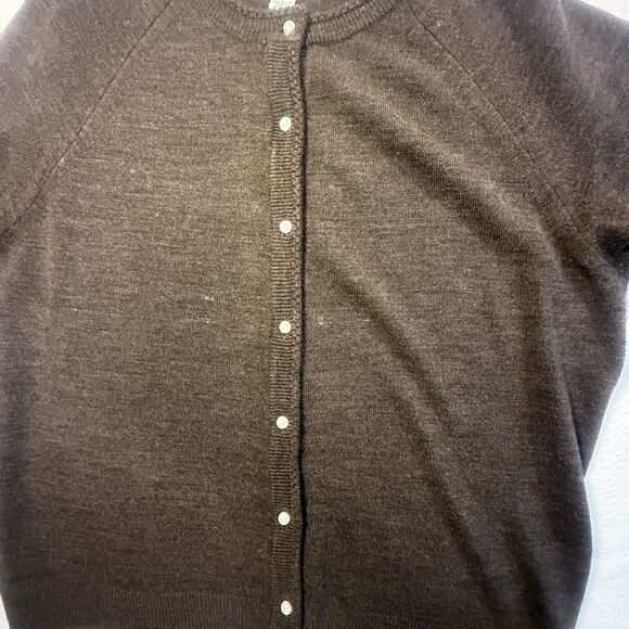 Mercer Street Studio Women's Sweater Cardigan Button Down Size Large Brown - Picture 10 of 11